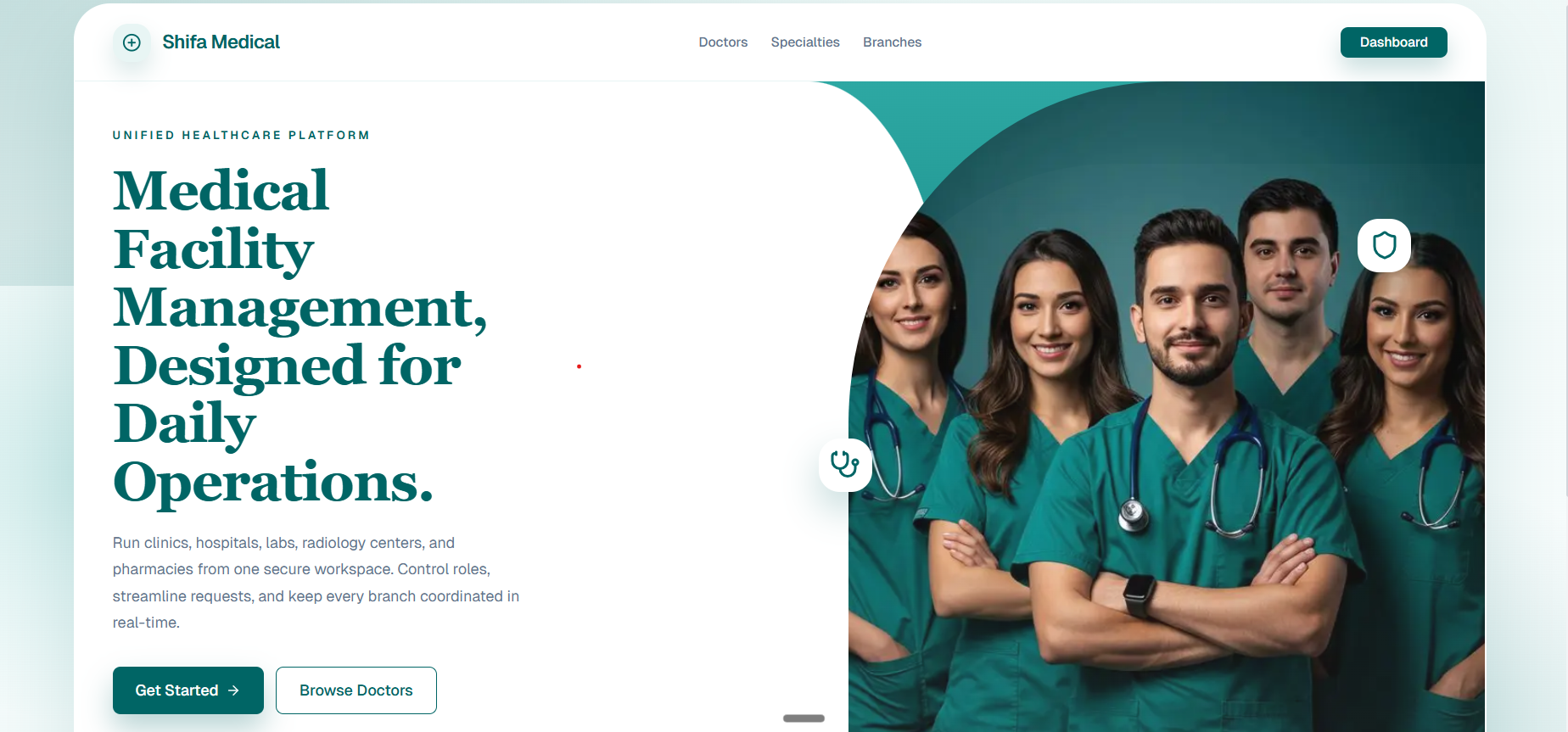 SHefaa platform interface